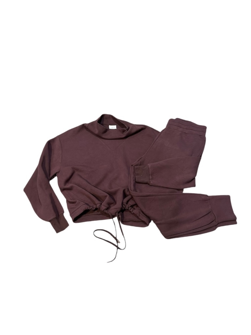 Varley Set sweatshirt pants sweatpants Women's size L Large in mocha like new